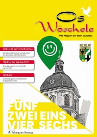 Titelseite aktuelles Stadtmagazin März 2025